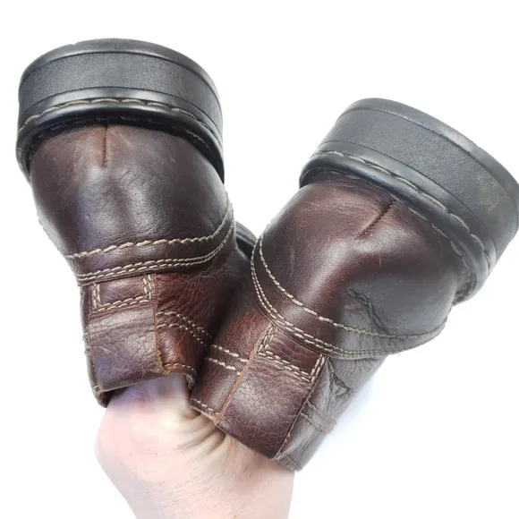 Clark's kyros limit lined leather short boots low heel size 9