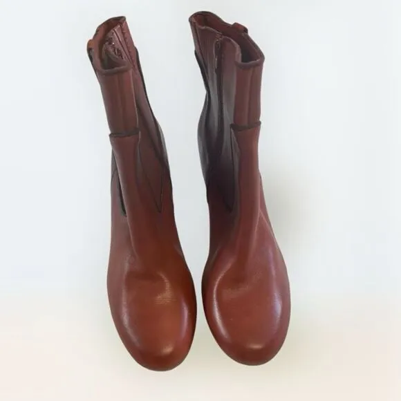 Clarks Women's Stroll Vine Ankle Boots Rust 10