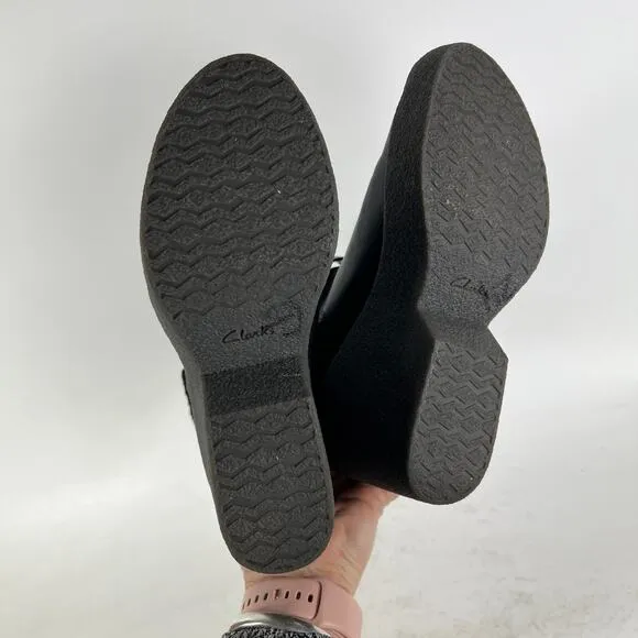 Clarks X Christopher Raeburn Tavan Dawn Boots Womens 7 Black Leather Suede Ankle