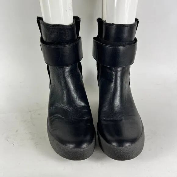 Clarks X Christopher Raeburn Tavan Dawn Boots Womens 7 Black Leather Suede Ankle