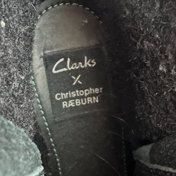 Clarks X Christopher Raeburn Tavan Dawn Boots Womens 7 Black Leather Suede Ankle