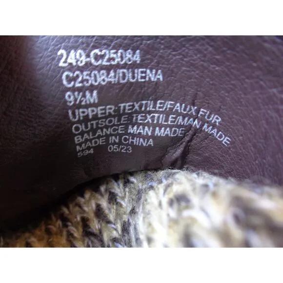 Cliffs‎ by White Mountain Duena Booties Lace Up Boot Brown Womens Size 9.5