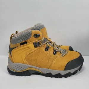 Clorts Women's Waterproof Yellow/Gray Hiking Boots US Size 7