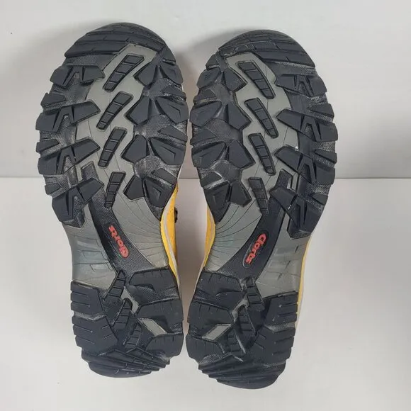 Clorts Women's Waterproof Yellow/Gray Hiking Boots US Size 7