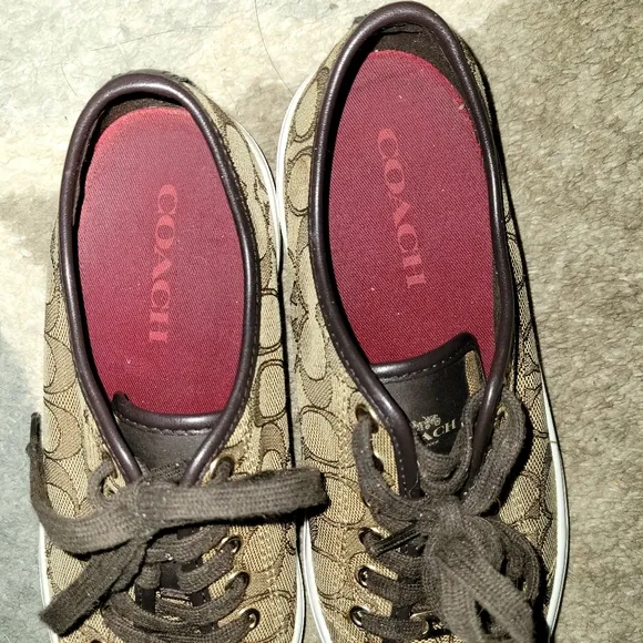 Coach Empire Lace-Up Sneakers Shoes Womens Size 8