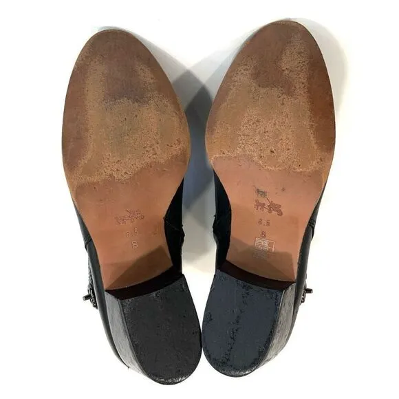 COACH Patricia Leather Booties (Sz 8.5)