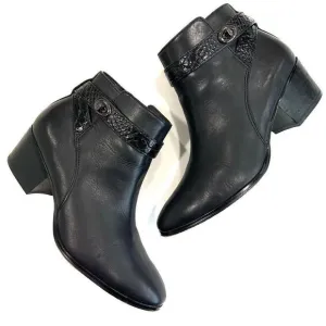 COACH Patricia Leather Booties (Sz 8.5)