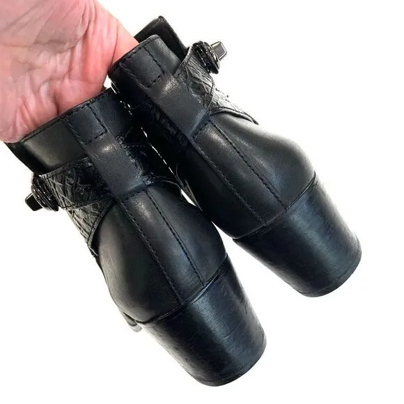 COACH Patricia Leather Booties (Sz 8.5)