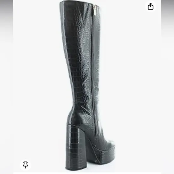 Cocodrilo black boots