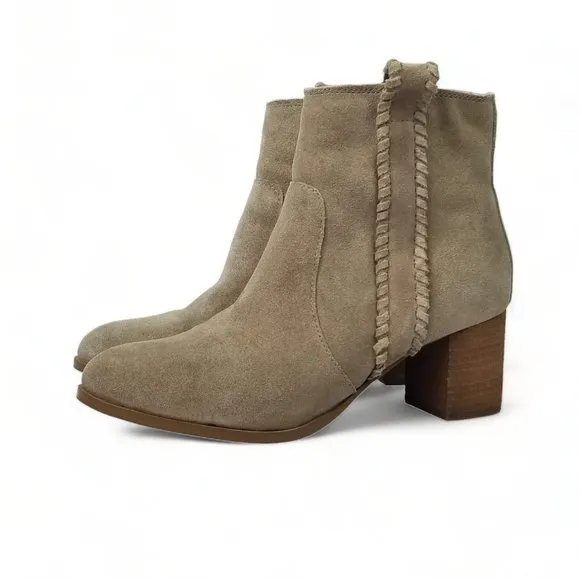 Coconuts By Matisse Trina Suede Ankle Booties Womens Size 8.5