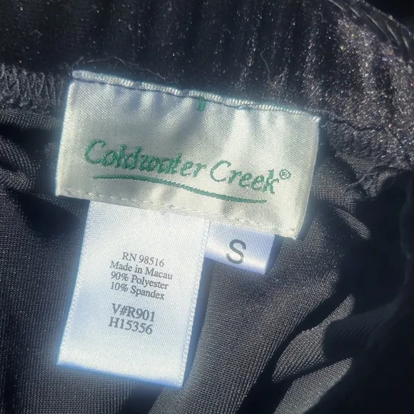 Coldwater Creek Velour Shimmery Long Skirt