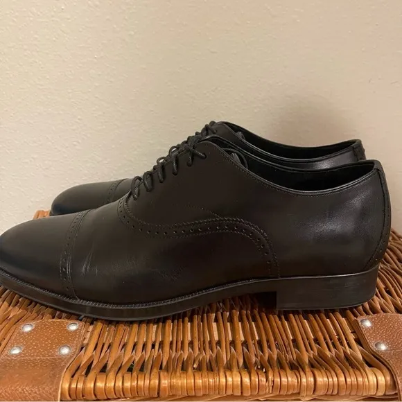 Cole Haan Dawson G360 Cap Toe Men Black Waterproof Shoe Size 10 C33327