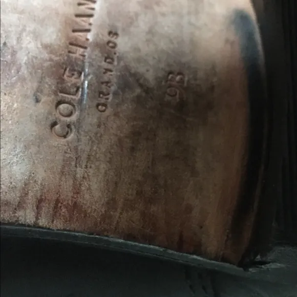 COLE HAAN EQUESTRIAN BLACK LEATHER LONG Boots LUX