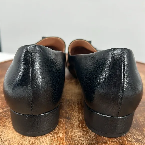 Cole Haan Shoes Wm 8.5 B Viola Skimmer Loafer Black Leather Pointed Toe