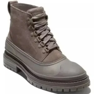Cole Haan Stratton Shroud Suede Waterproof Boots in Morel Sz: 10