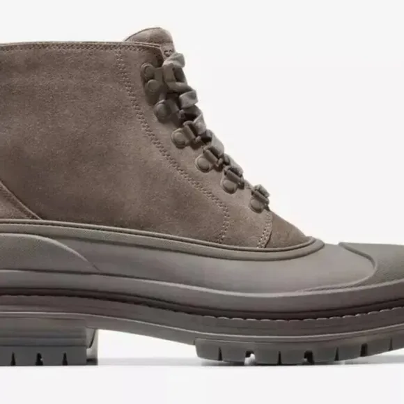 Cole Haan Stratton Shroud Suede Waterproof Boots in Morel Sz: 10