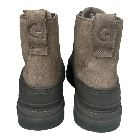 Cole Haan Stratton Shroud Suede Waterproof Boots in Morel Sz: 10