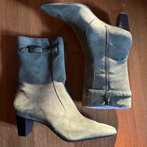 Cole Haan Tadi Short Boot in Moss Suede, Size 10, NWT