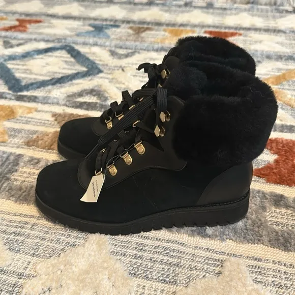 Cole Haan ZEROGRAND Explore Upstate 25MM Leather &amp; Wool Hiking Boots