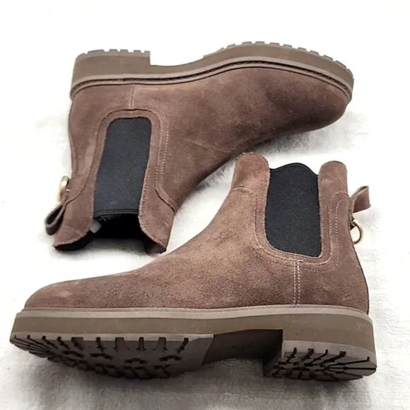 ■COLE HAAN■GREENWICH WATERPROOF BOOTIE COLOR MORAL SUEDE GRAND360 LADIES 7 NWOB