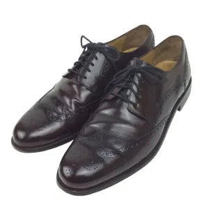 Cole Haan Burgundy Wingtips Size 10.5 M Brogues Lace Up Leather Dress Shoes