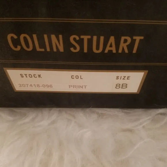 COLIN STUART for VS LEATHER ANIMAL PRINT HEELS