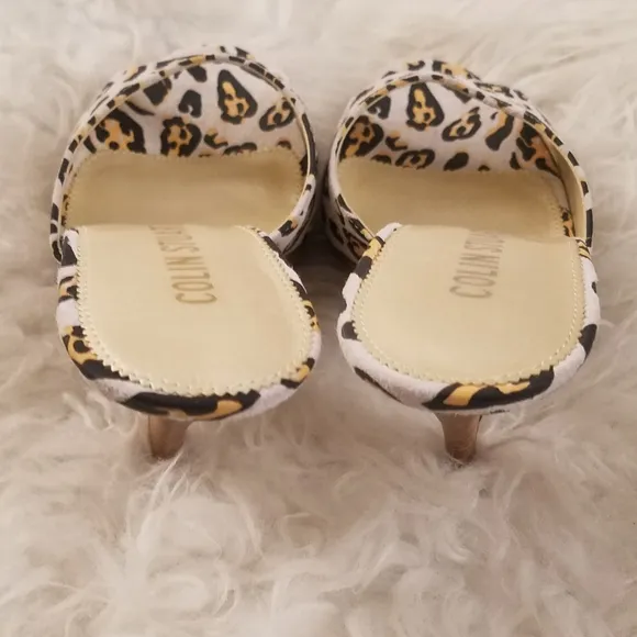 COLIN STUART for VS LEATHER ANIMAL PRINT HEELS