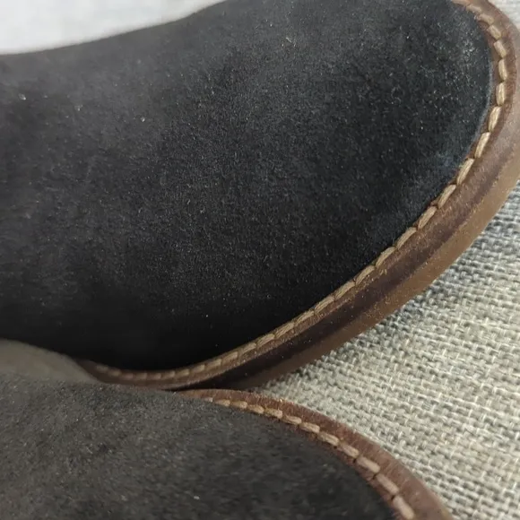 Collection by Clarks Women's Camzin Mix Black Suede Ankle Boots 6.5 NIB