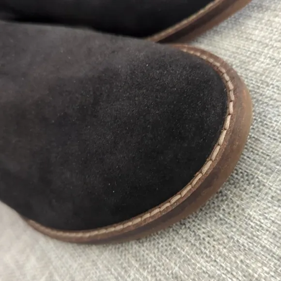 Collection by Clarks Women's Camzin Mix Black Suede Ankle Boots 6.5 NIB