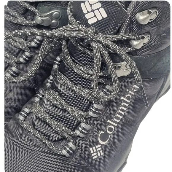 COLUMBIA Harper Forest Omni-Heat Waterproof Hiking Boots Mens 7.5 Black YM0729