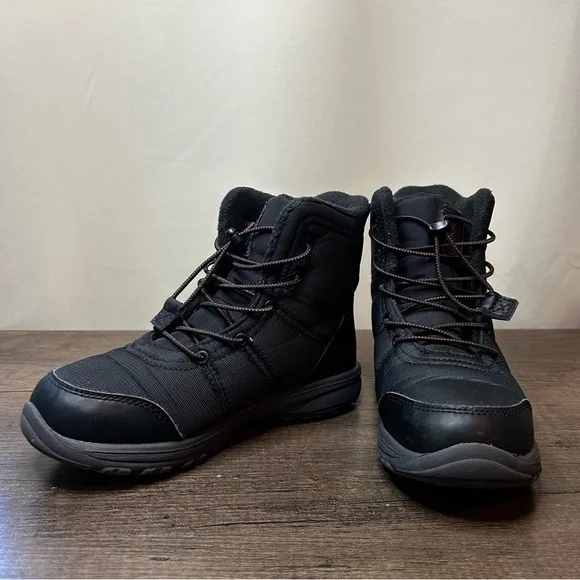 Columbia Kids Waterproof Black Boots Size 3