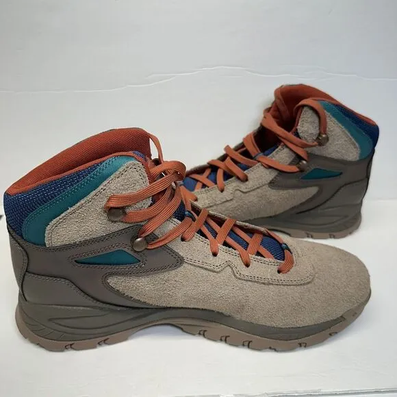Columbia Men's Newton Ridge Base Camp Hiking Boots Size 10.5 Ash Brown Waterfall
