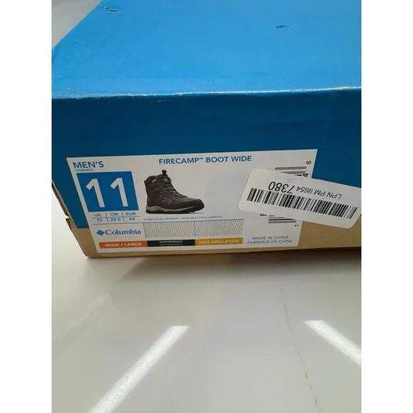 Columbia men's size 11 boots fire amp boot wide