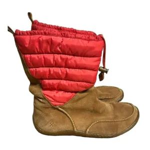 Columbia Minx Moccasin Omni Heat Waterproof 200 gram Winter Snow Boots Sz 10 Tan