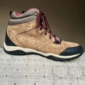 Columbia Mount Carmel Tan Suede Waterproof Lace Up Hiking Ankle Boots Women’s 10