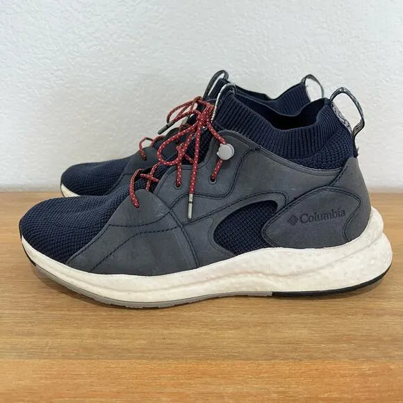 Columbia Sh/Ft Outdry Mid Hiking Shoe Boot Blue Mens 7 Womens 8.5-9