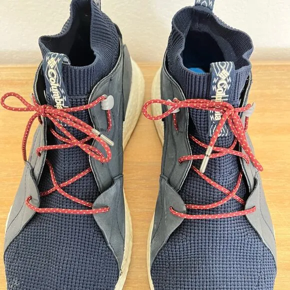 Columbia Sh/Ft Outdry Mid Hiking Shoe Boot Blue Mens 7 Womens 8.5-9