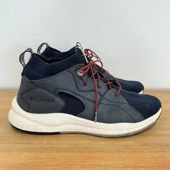 Columbia Sh/Ft Outdry Mid Hiking Shoe Boot Blue Mens 7 Womens 8.5-9