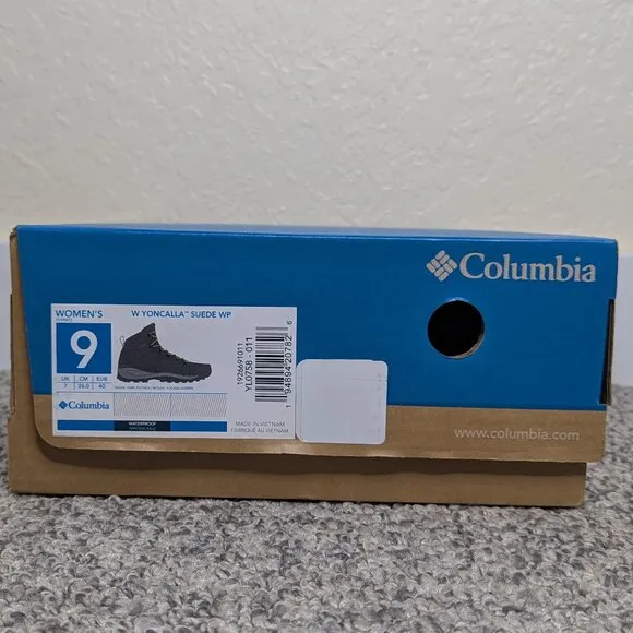 Columbia* Women's Yoncalla Suede Waterproof Mid Omni-Grip Hiking Boots~Size US 9