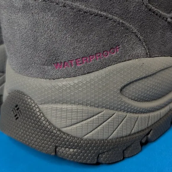 Columbia* Women's Yoncalla Suede Waterproof Mid Omni-Grip Hiking Boots~Size US 9