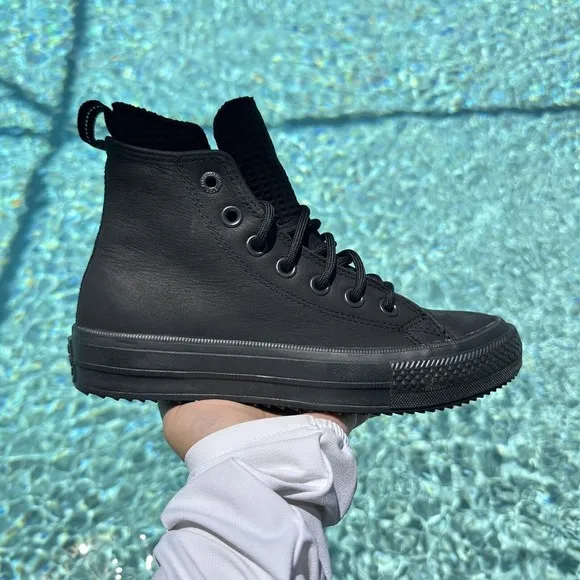 Converse Chuck Taylor All Star Waterproof High Triple Black 162409C