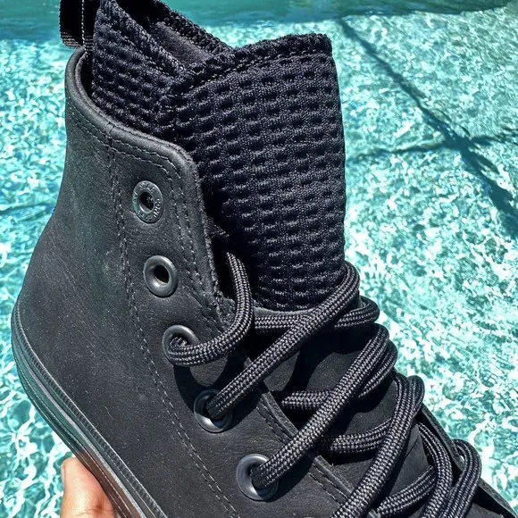 Converse Chuck Taylor All Star Waterproof High Triple Black 162409C