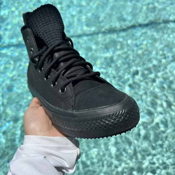Converse Chuck Taylor All Star Waterproof High Triple Black 162409C