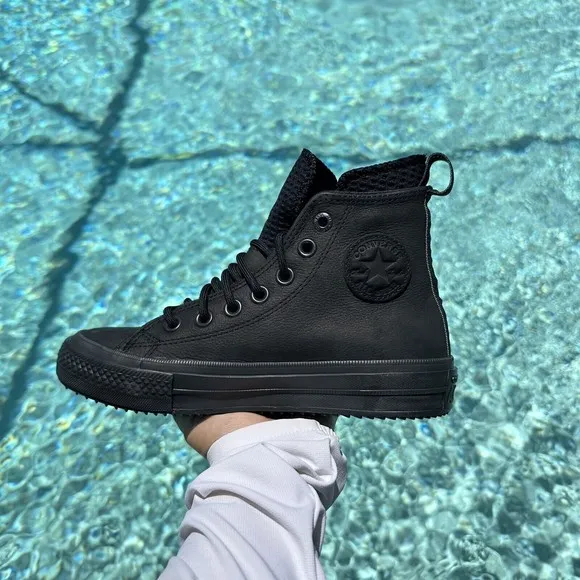 Converse Chuck Taylor All Star Waterproof High Triple Black 162409C