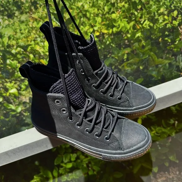 Converse Chuck Taylor All Star Waterproof High Triple Black 162409C