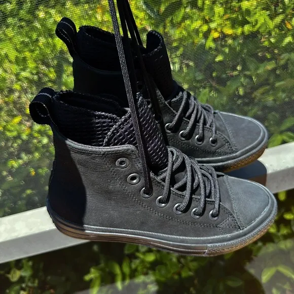 Converse Chuck Taylor All Star Waterproof High Triple Black 162409C