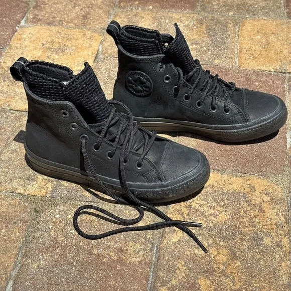 Converse Chuck Taylor All Star Waterproof High Triple Black 162409C
