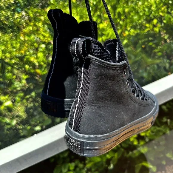 Converse Chuck Taylor All Star Waterproof High Triple Black 162409C