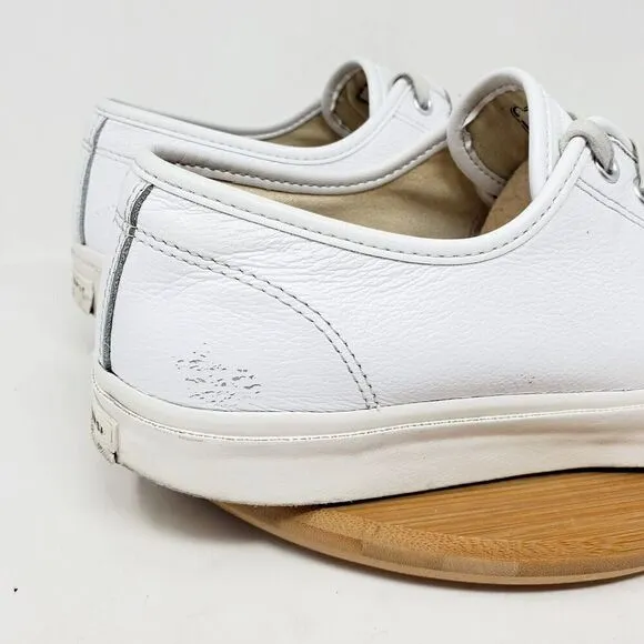 Converse Jack Purcell Sneakers Mens 11.5 Shoes White Leather Low Athletic Ox