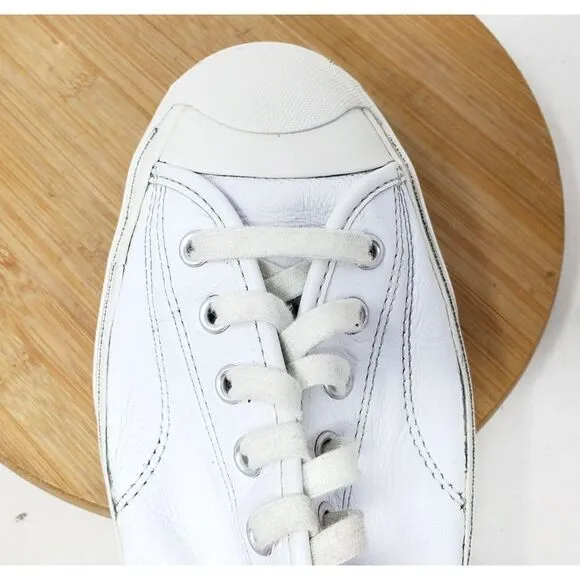 Converse Jack Purcell Sneakers Mens 11.5 Shoes White Leather Low Athletic Ox